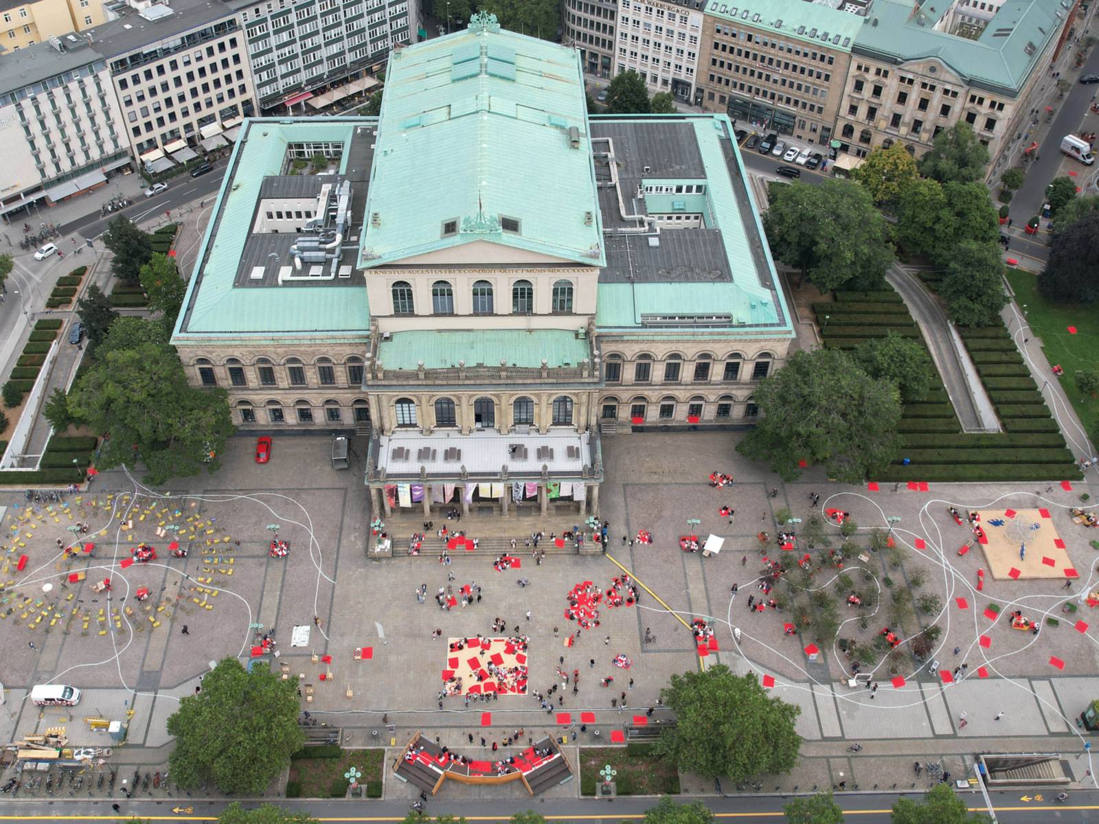 Die Innenstadt von oben.