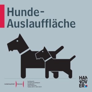 Schild Hundeauslauffläche.