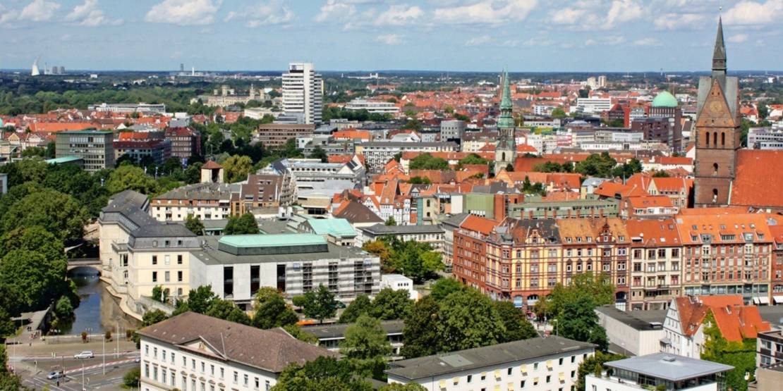 Blick über Hannovers Innenstadt