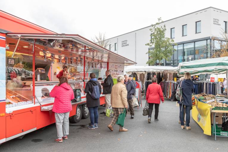 Der Wochenmarkt Mühlenberg.