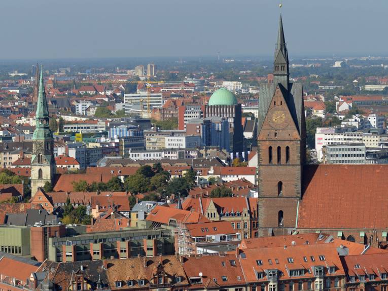 Blick über die Dächer von Hannover